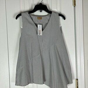 NWT Tulip Womens Striped Blouse Small